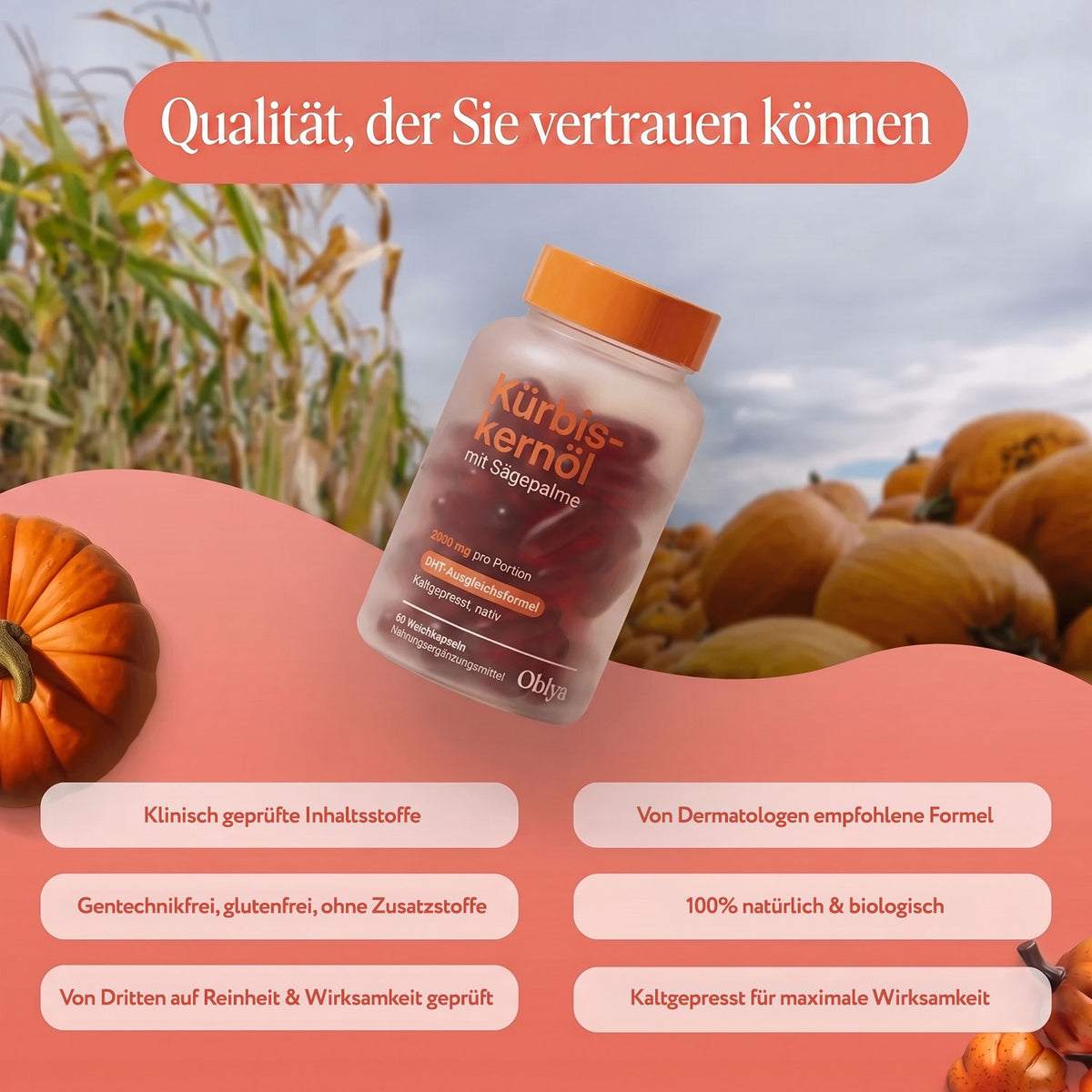 Kürbiskernöl-Kapseln